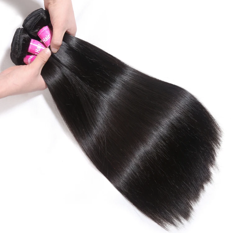 

wholesale grade 9a 100% virgin unprocessed real brazilian cuticle aligned hair, Natural color,close to color 1b