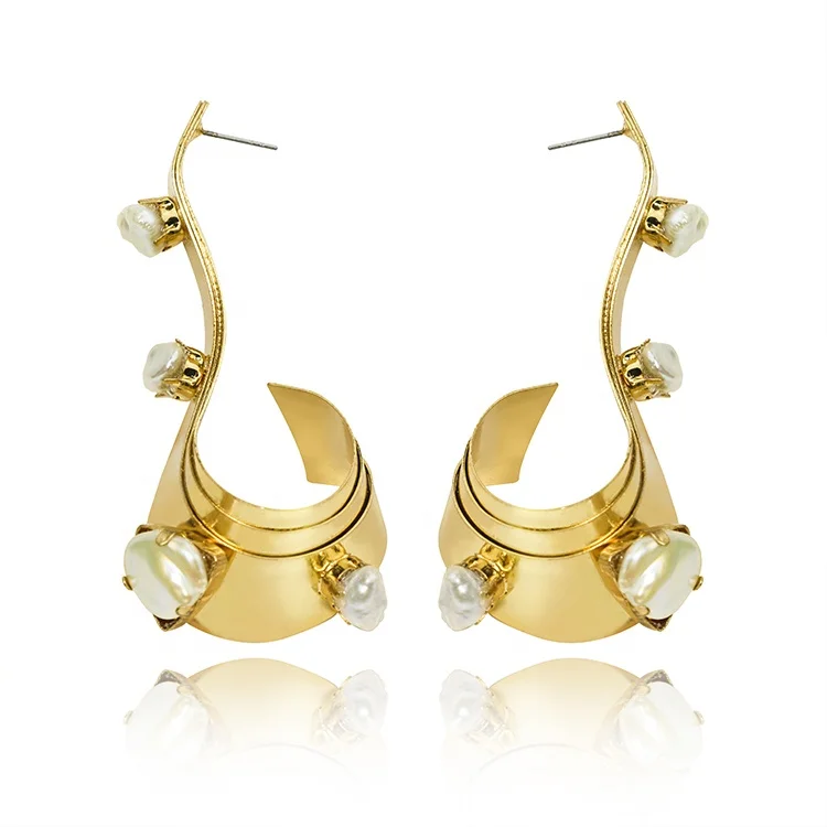 

Hot Selling Trendy Jewelry Women Natural Pearl Earrings