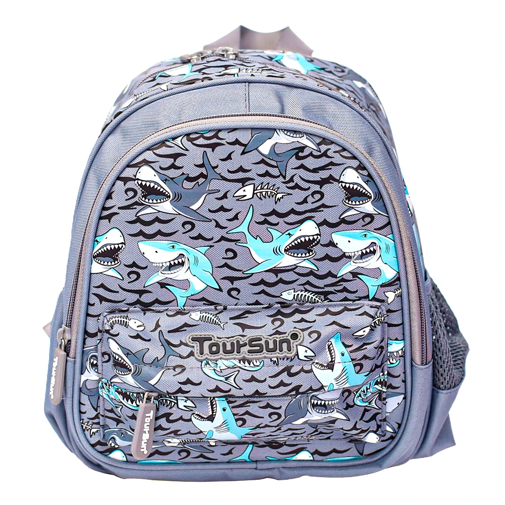 Toursun 2024 Cartoon Shark Waterproof School Backpack