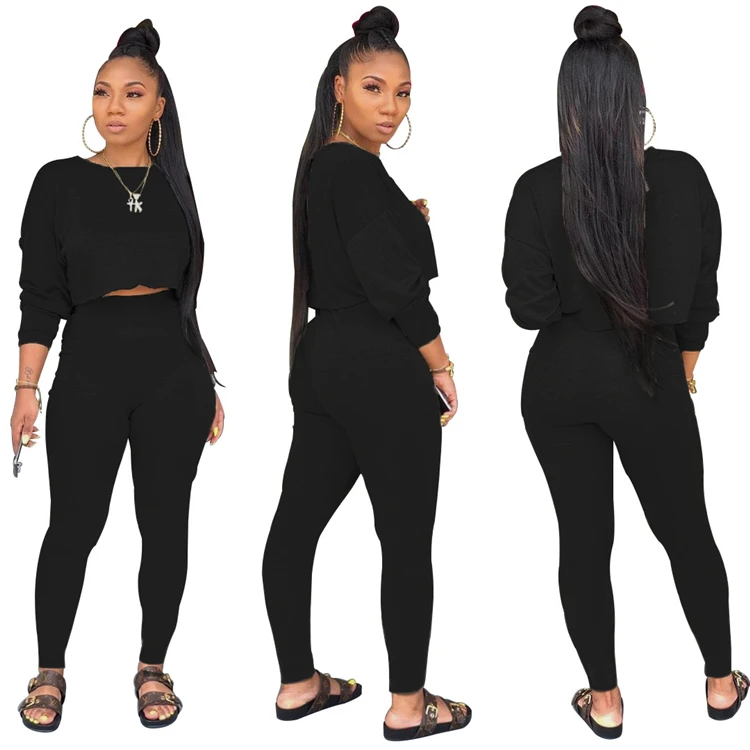 

New 2021 Custom Plus Size Long Sleeve Sexy Corset Women Clothing Two Piece Pants Set