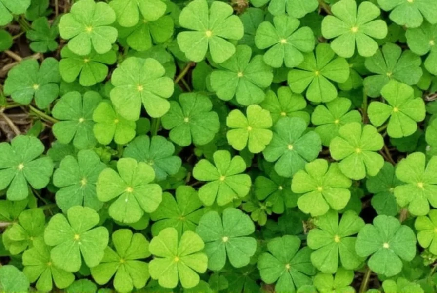 Close-up of white clover flowers in a lawn