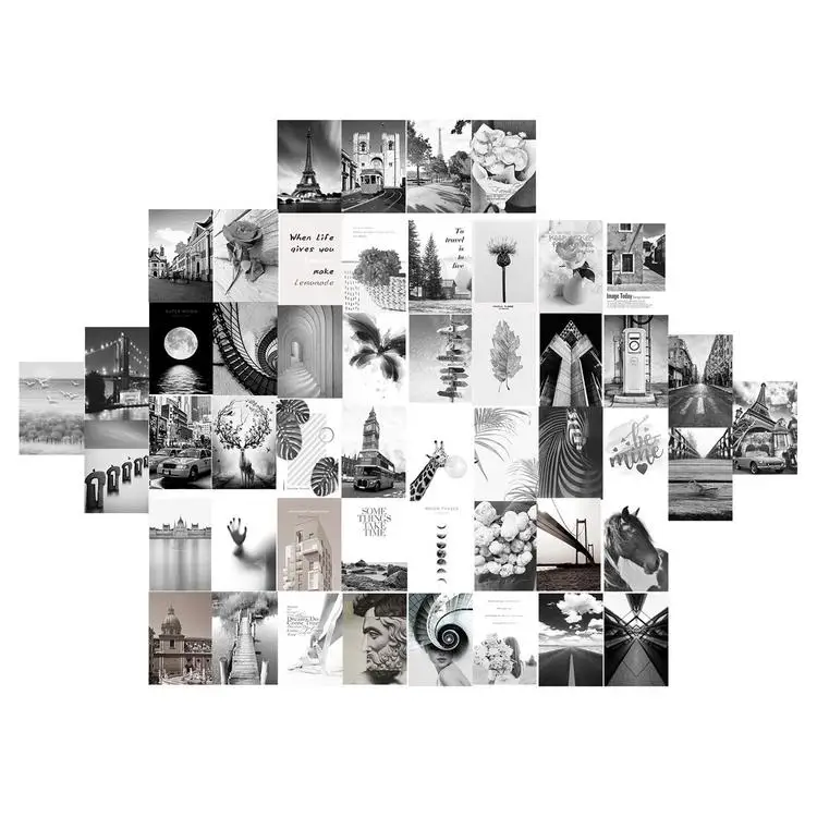 

50 Pieces Wall Collage Kit Aesthetic Photo Art Bedroom Decor