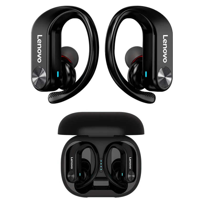 

Original TWS Earphones Lenovo LP7 Earbuds Wireless Charging Box 9D Stereo Waterproof Headsets With Noise Cancelling