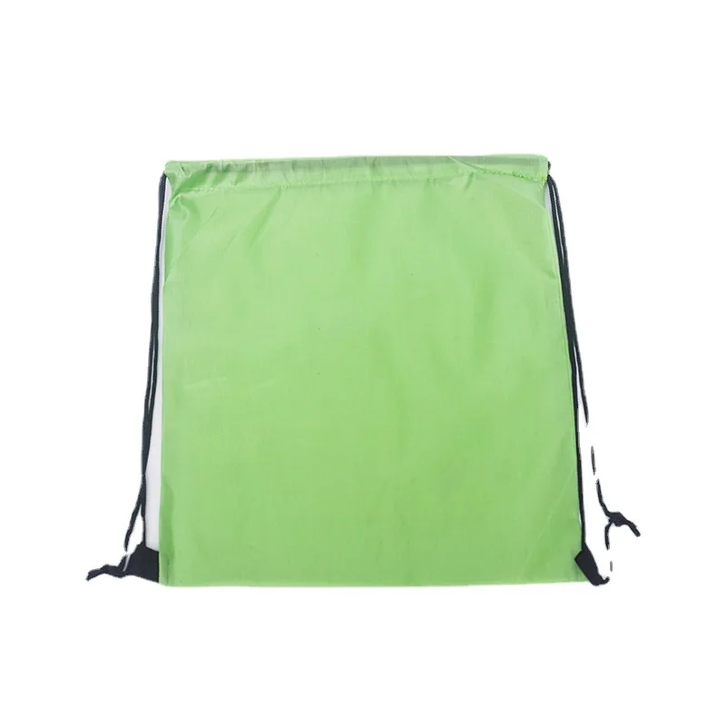 

Wholesale 210D Polyester Drawstring Bag Nylon Double Drawstring Spot Heat Transfer Storage, Customized color