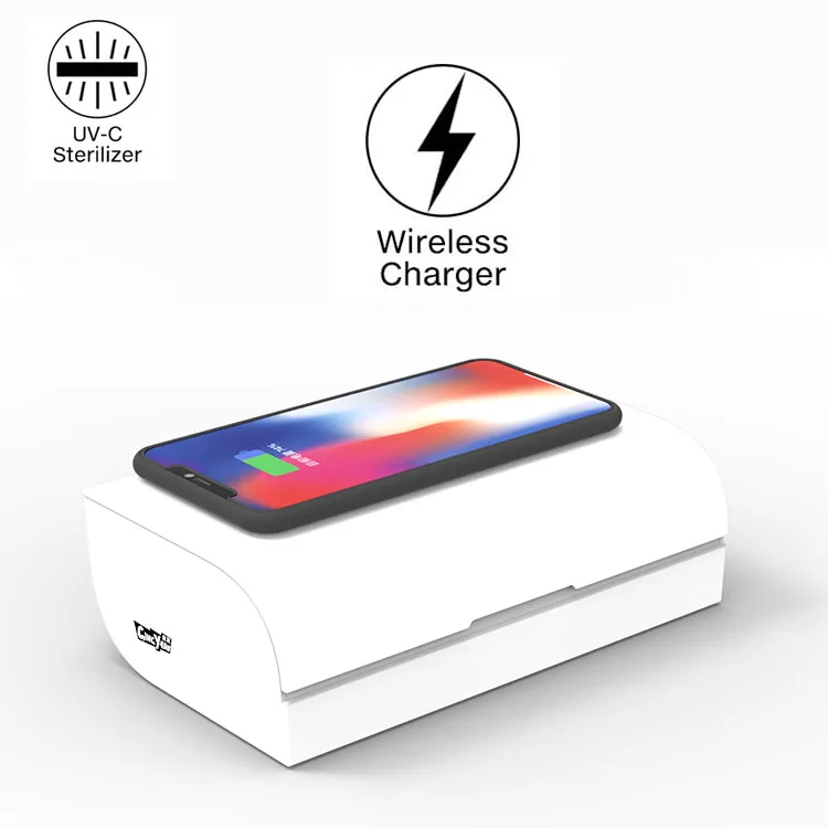 

Uv Smart Cell Phone Cleaner Portable Cell Phone Sterilizer Aromatherapy Function Cell Phone Disinfector, White+blue