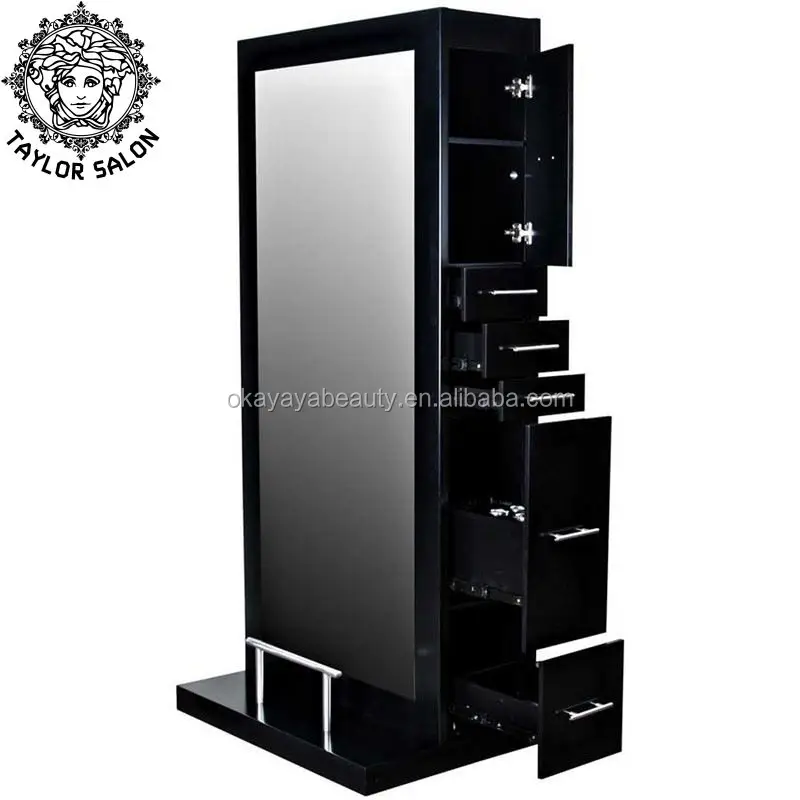 

double sided salon styling station hairdressing mirrors stations barber mirror station, Diverse optional