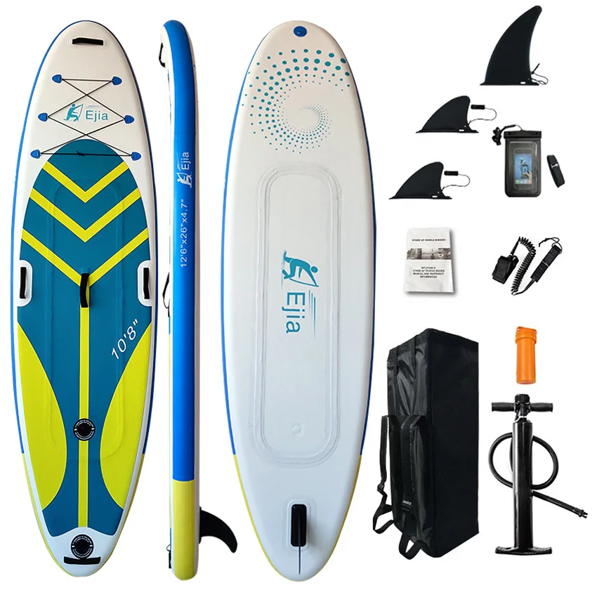 

China Manufacturer OEM&ODM Inflatable Stand UP Paddle Board Customized Design, Blue+grey or customized