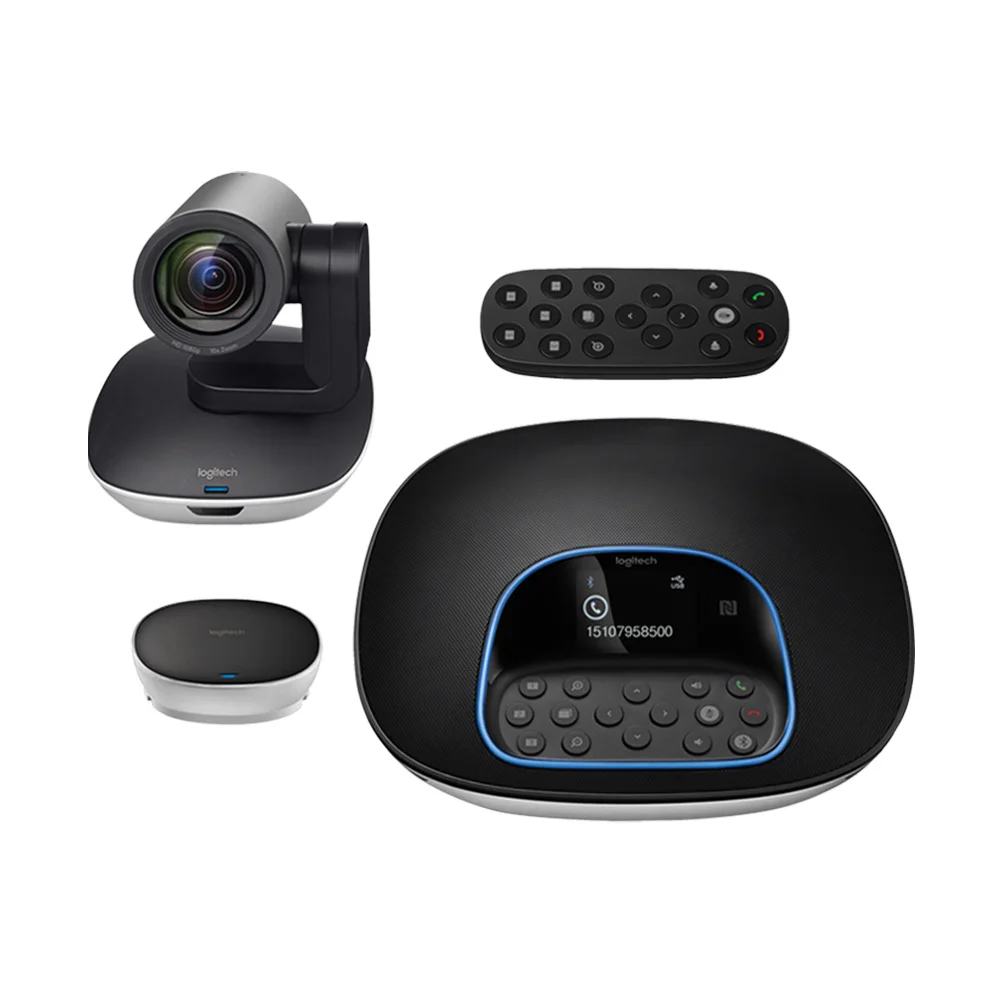 

Logitech Group Video Conferencing Bundle with Expansion Mics for Big Meeting Rooms