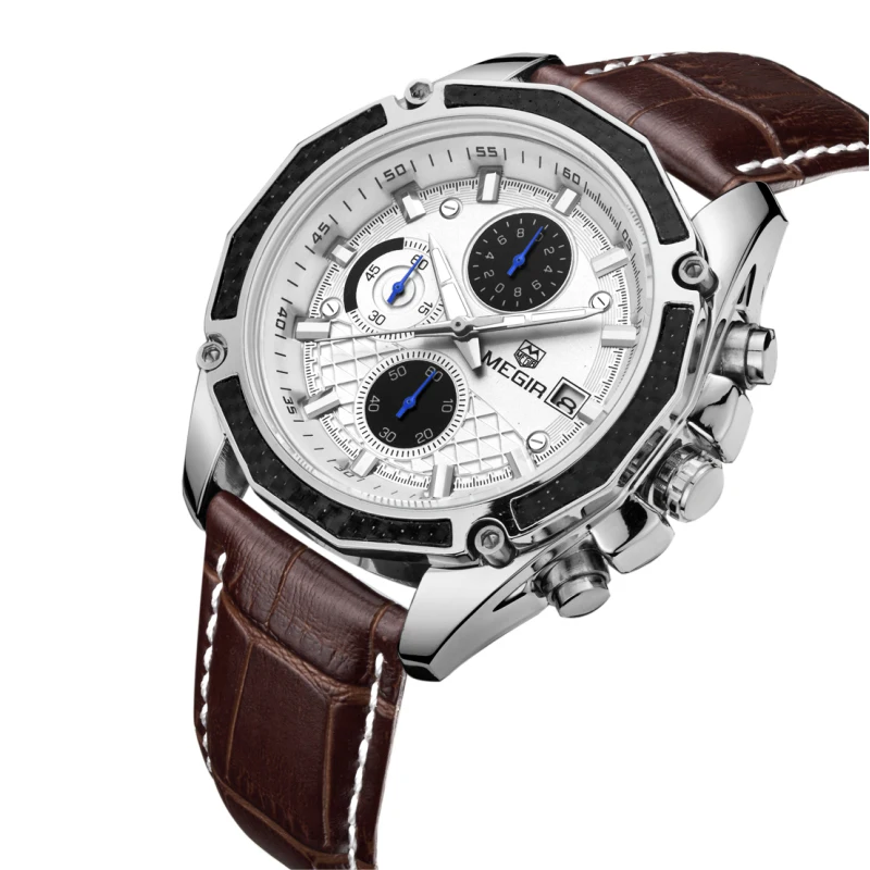 

Chinese wholesale MEGIR 2015 mens watches unique chrono watches men wrist creat your own brand analog male wristwatch