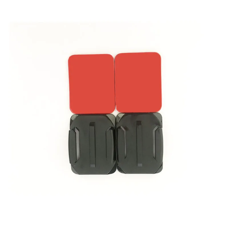 

Action Camera Helmet Car Curved Surface Mount 3M Adhesive Pads Sticker For Go Pro Hero Accessories, Black + red