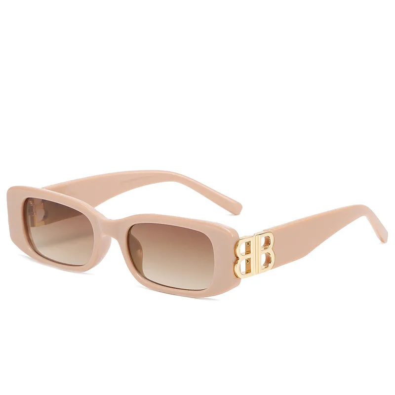 

Shades Custom Trendy Designer Womens Black Rectangle Sunglasses Women