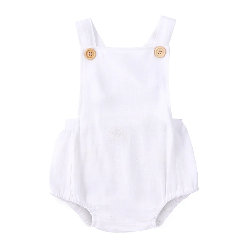 

Summer Baby Girls Clothes Wholesale Monogram Solid Girls Summer Romper, As picture show