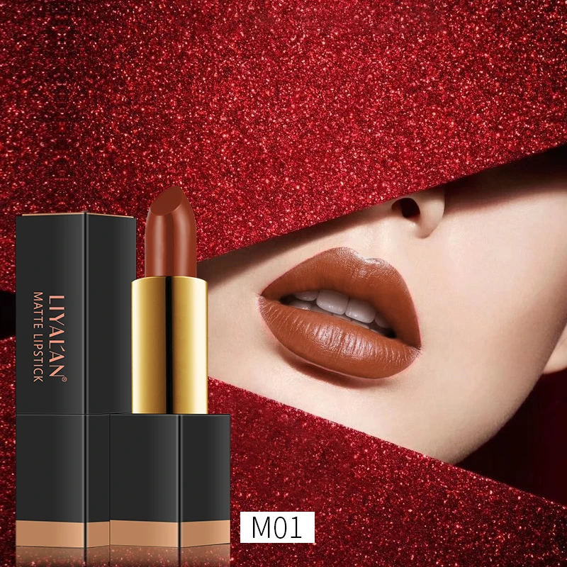 

OEM makeup private label vegan moisturizer long lassting waterproof nude red matte lipstick, Multi-colors