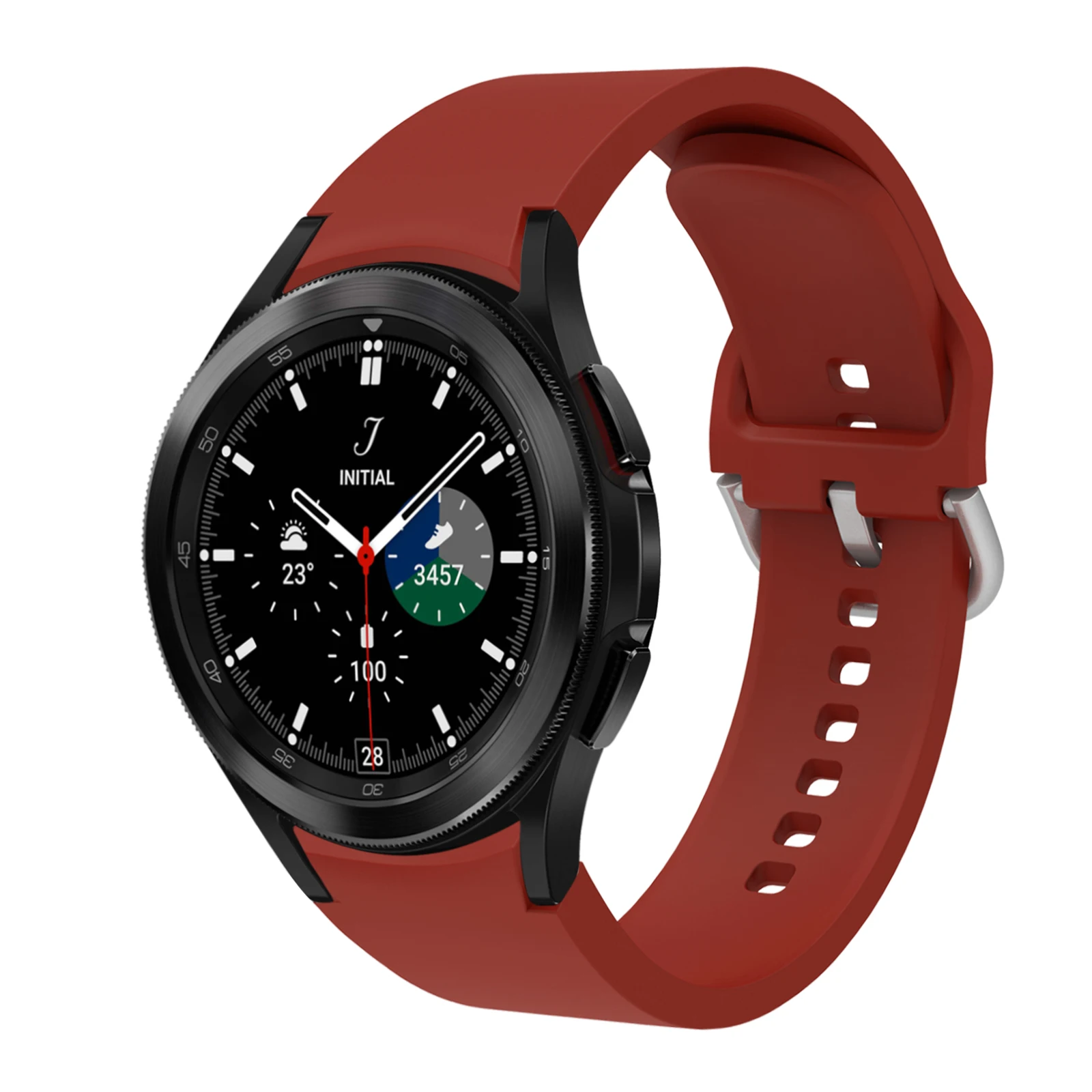 

Fashion Classic Lnternal Buckle Silicone Watch Bnad For Samsung Galaxy Watch 4 Band Replacement Wrist Strap For Samsung Watch 4