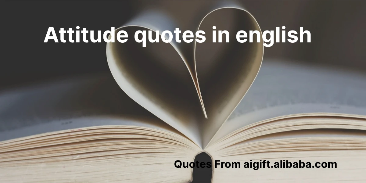 attitude quotes in english