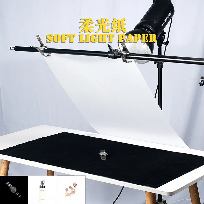 

Fantastic Design Soft Light Background Paper White Reflective Backdrop Cloth For Product Photography Prop