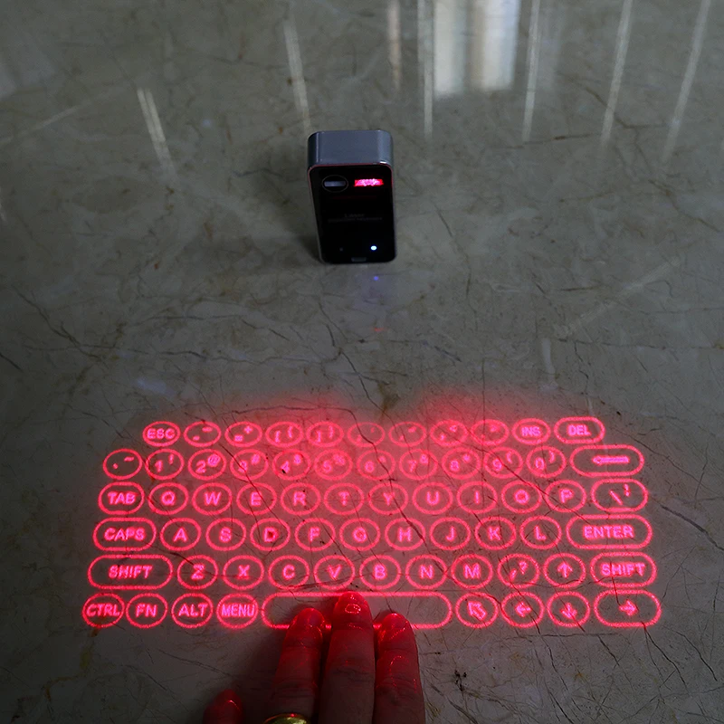 

BT Virtual Laser Keyboard Portable Wireless Projection Mini Keyboard For Computer Mobile Smart Phone With Mouse Function