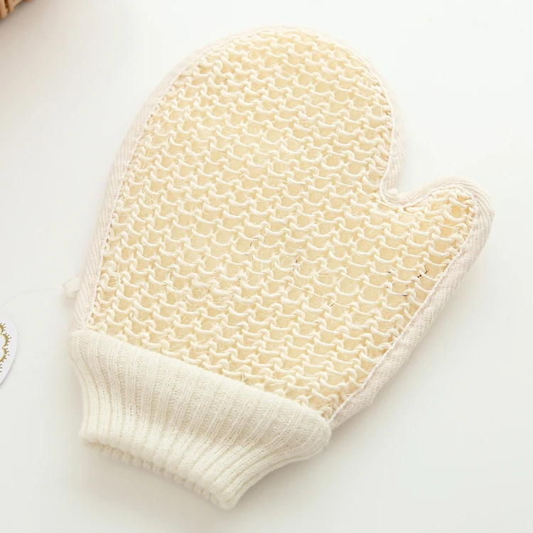 

Hot Selling Sisal Hemp Natural Double Face Exfoliating Scrub Bath Mitt