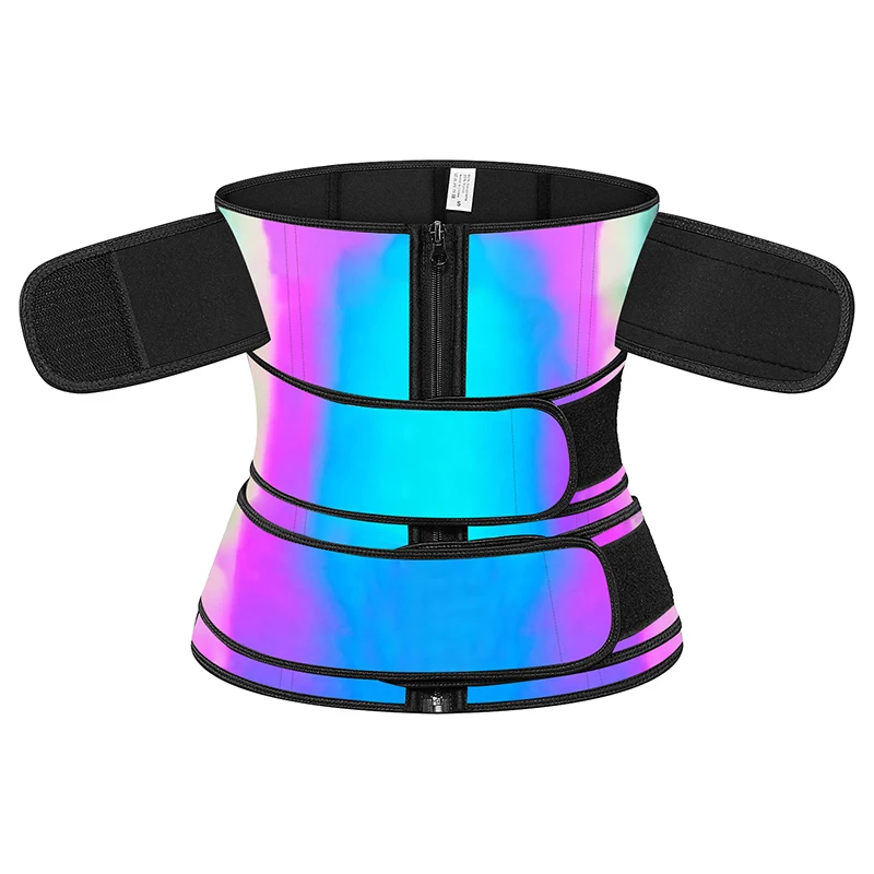 

Shaperisfree Colorful 6xl Body Shaper Belt Reflective Postpartum Adjust Belt 3 Strap Adjustable Waist Trainer Belt For Women, Black, pink, as picture show