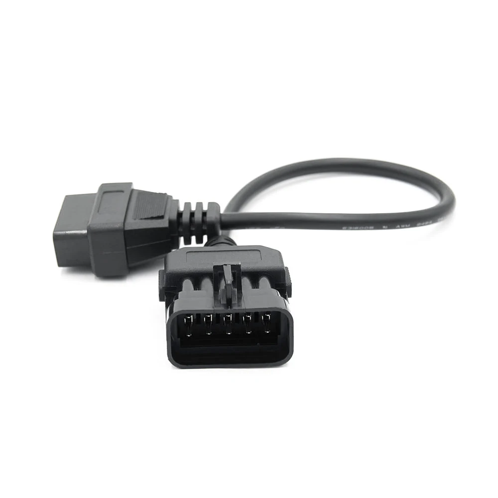 

Designable 10Pin to OBD2 16Pin Female Diagnostic Connector Cable OBDII Extension Cable for Opel
