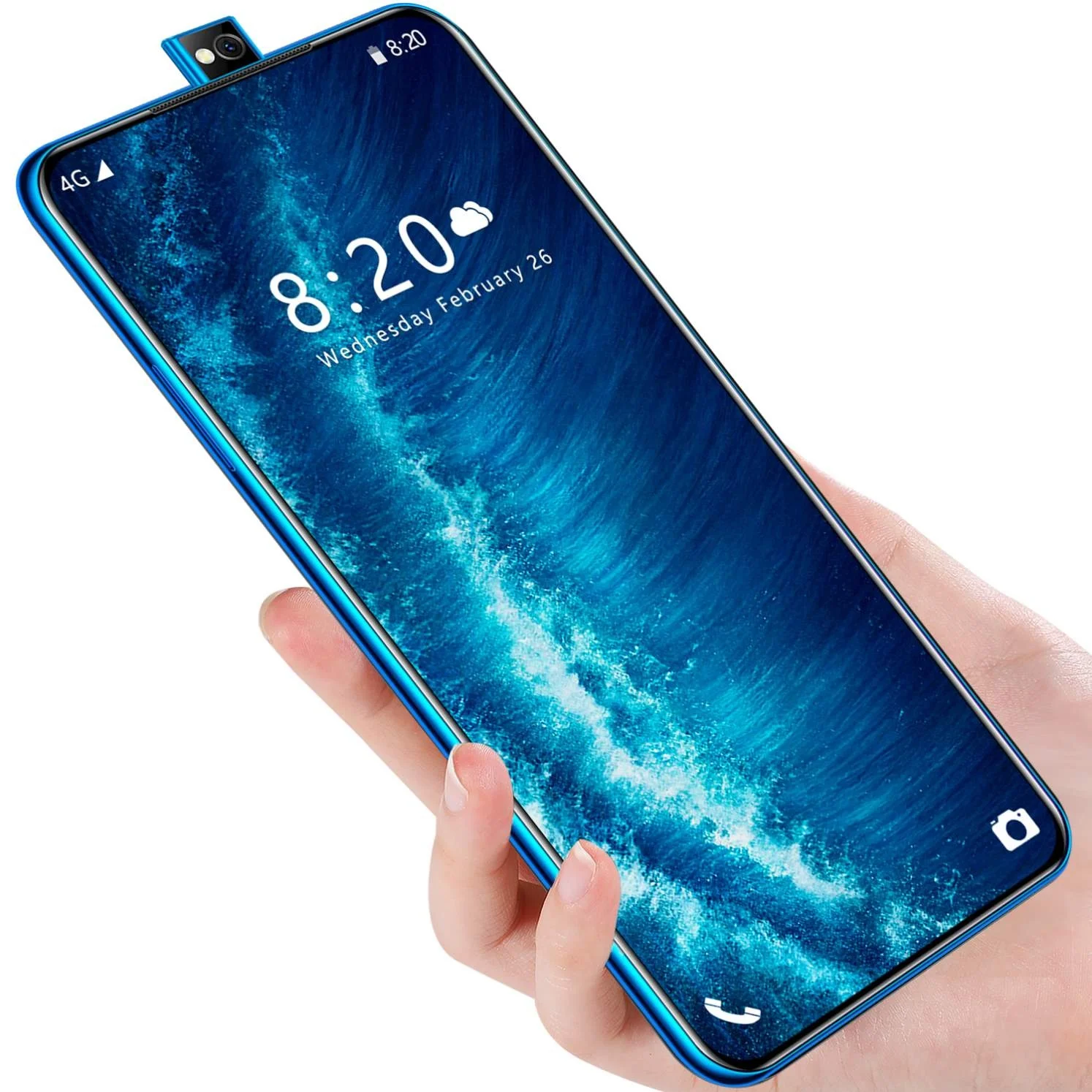 

2021 new Pop-up Camera Mobile Phone 3G 6.35 inch Full screen