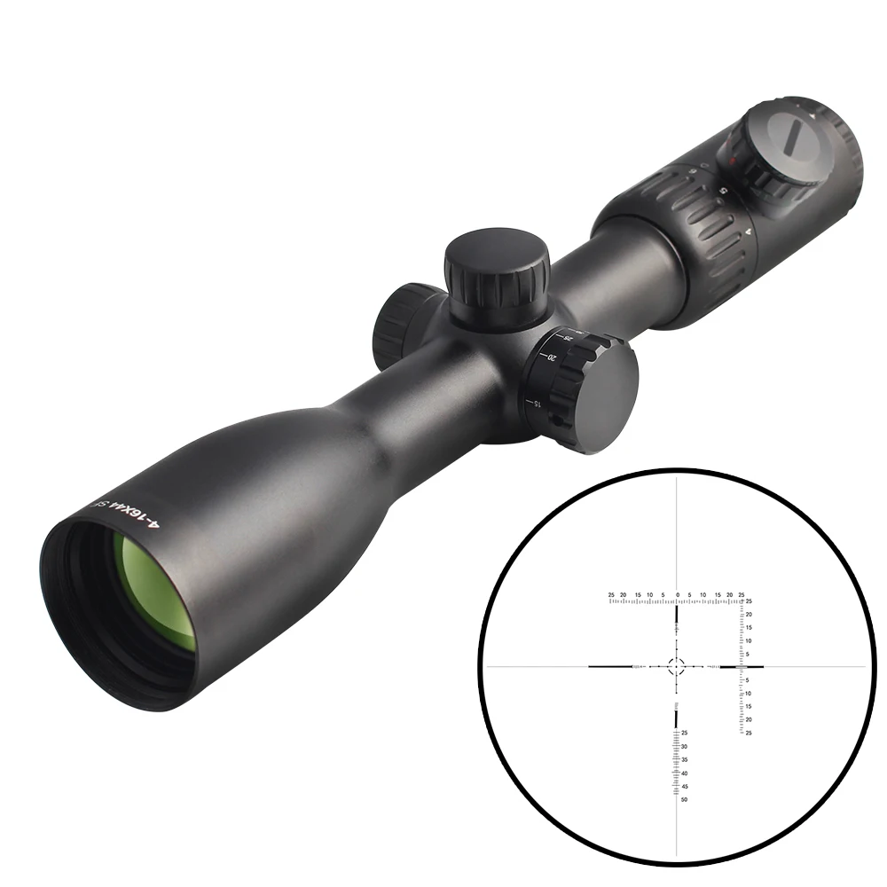 

SPINA 4-16X44 SF telescopic air riffle scope rifle tactical military air riflescope gun hunting scope, Matte black