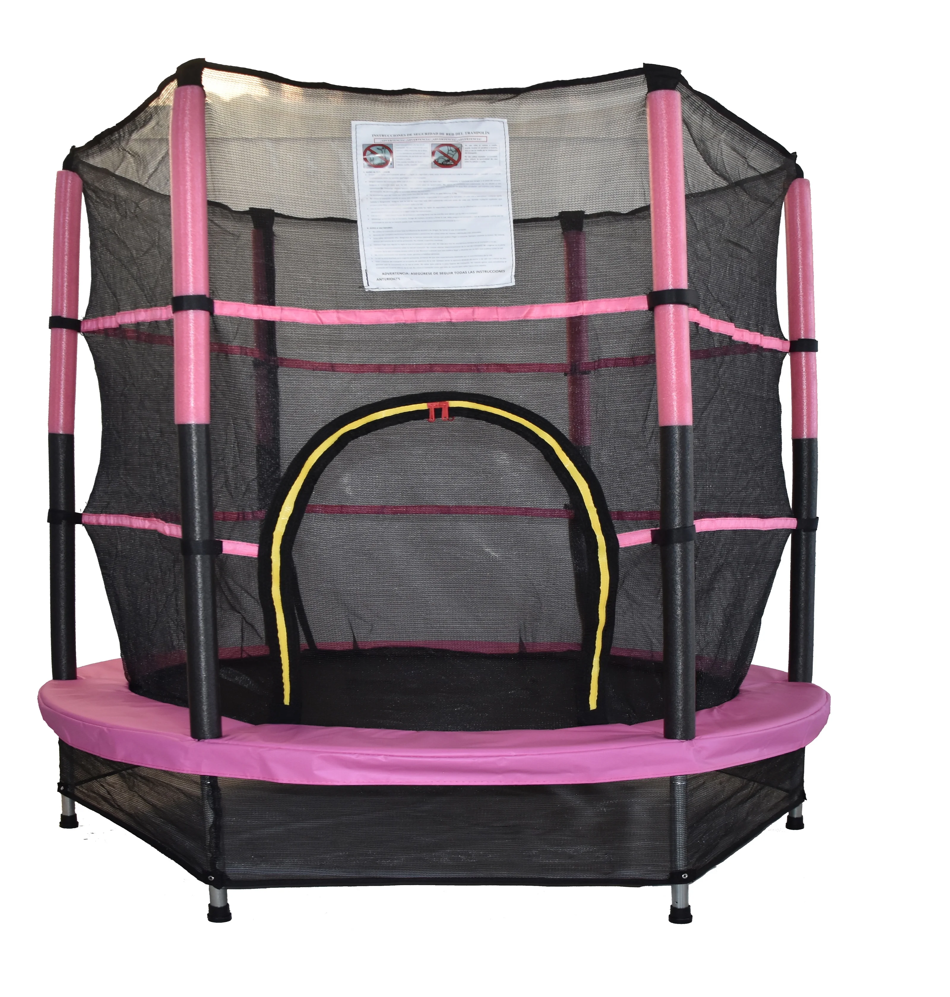 

Customized Size Girl Indoor Mini Trampoline Parks Jumping Bed-Pink