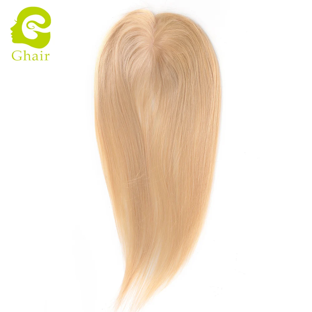 Wholesale 5x5 Brazilian Human hair mono top toupee for women 613 color straight