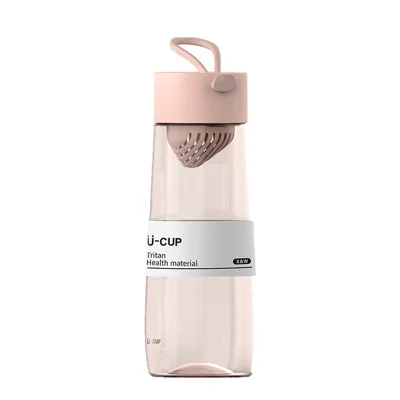 

Korean style creative plastic bottle sports portable water bottle customization, Clear