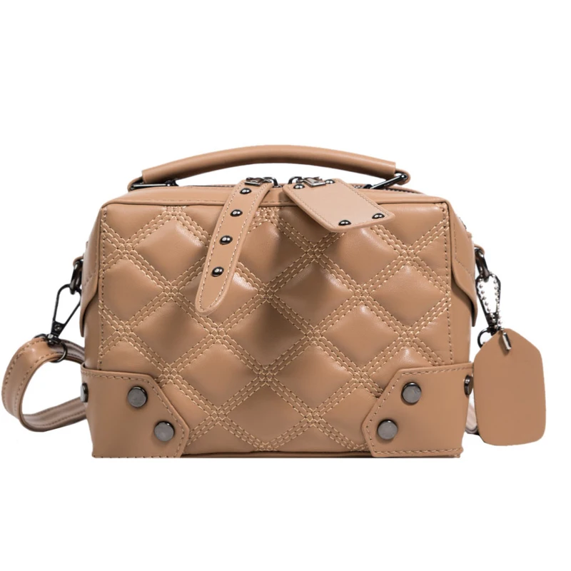 

Pillow Bag Embroidery Thread Boston Crossbody Shoulder Bag For Ladies, Mutil-color