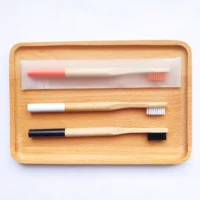 

Custom logo disposable cowhide carton packing bamboo handle bamboo toothbrush with natural bristles