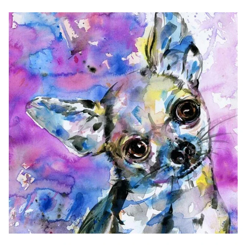 

5D Diamond Painting Animal Dog Full Square Round Drill Wholesale Embroidery Cross Stitch Diamond Art Crafts Kit Wall Decor