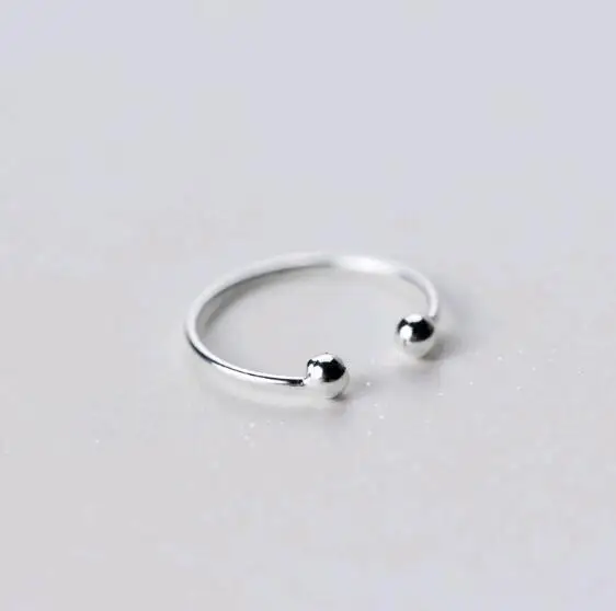 open size  925 sterling silver simple cheap ball rings.jpg