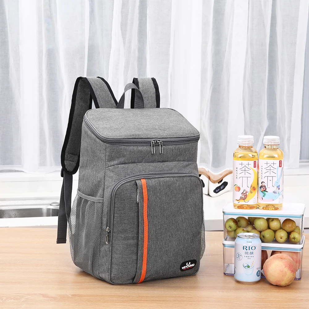 

in stock food lunch insulated can cooler backpack cool box