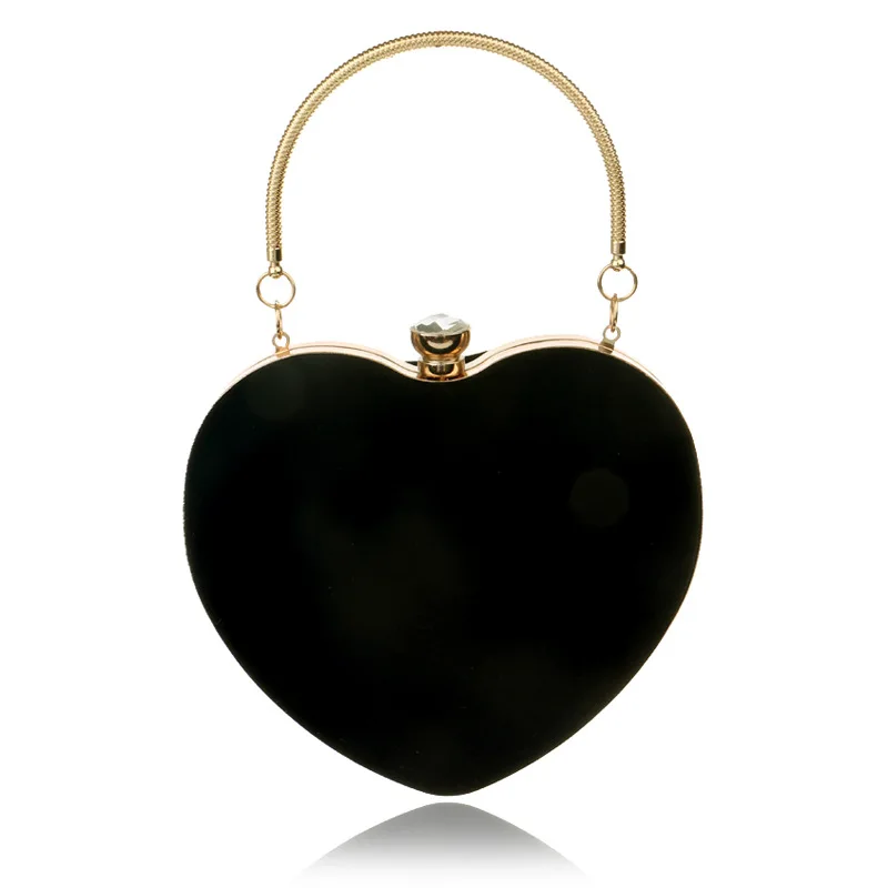 

Women's Fashion Makeup Bag Factory Direct Selling Popular Heart Handbag Dinner Bag Handbag, As the pics