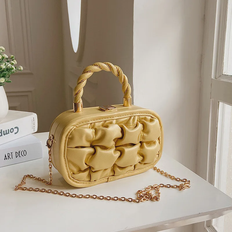 

BM9429 2021 New Trendy Hot Selling Luxury Box Bag Fold Bag Brand Chain Designer Handbag Crossbody Bag Ruched Handbags For Women