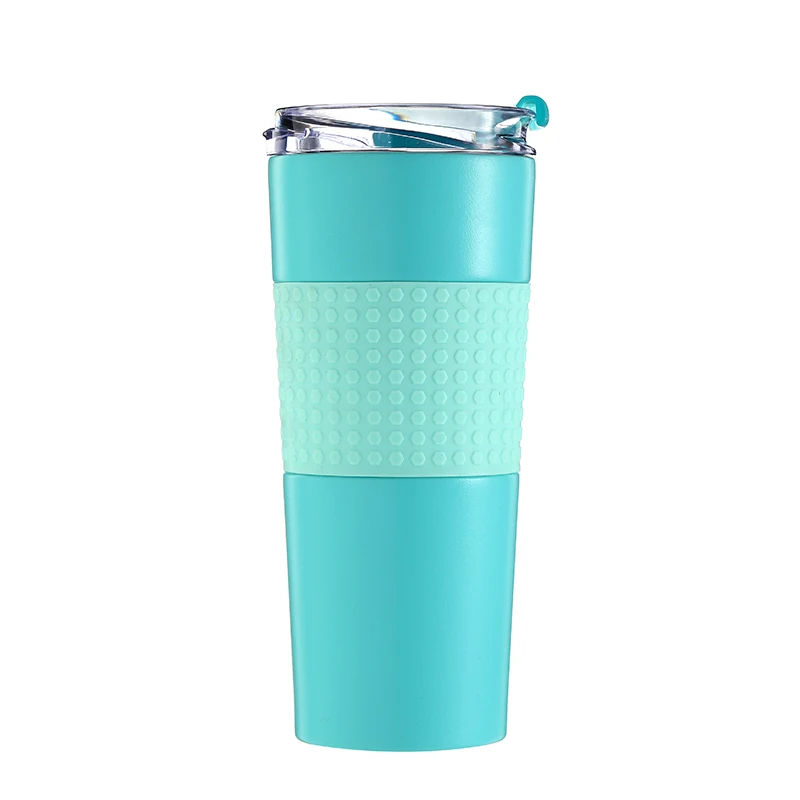 

Travel outdoor portableReusable Travel mug Colored Custom LOGO Stainless Steel Coffee water bottle New With Silicone Sleeve, Customized color