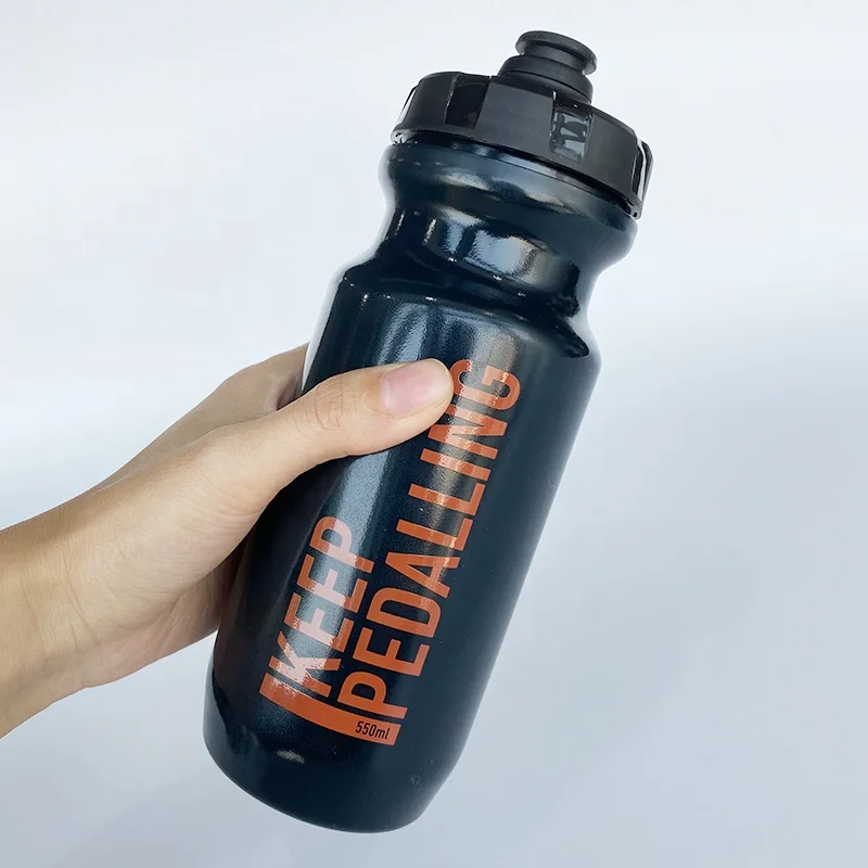 

550ml Custom Logo Squeeze Cycling Water Bottle with Open Push/Pull Lid Personalized BPA Free Outdoor Bottel Water Bottle Sports, Customized color