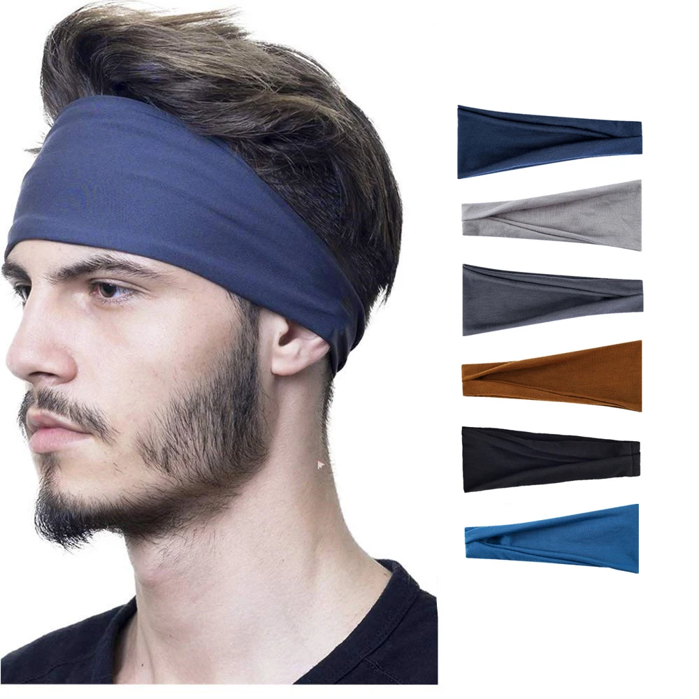 

Custom logo Sports Headband Unisex Fitness Headbands For Women & Men Head Band Sweatband for Running Yoga Workout Gym Exercise