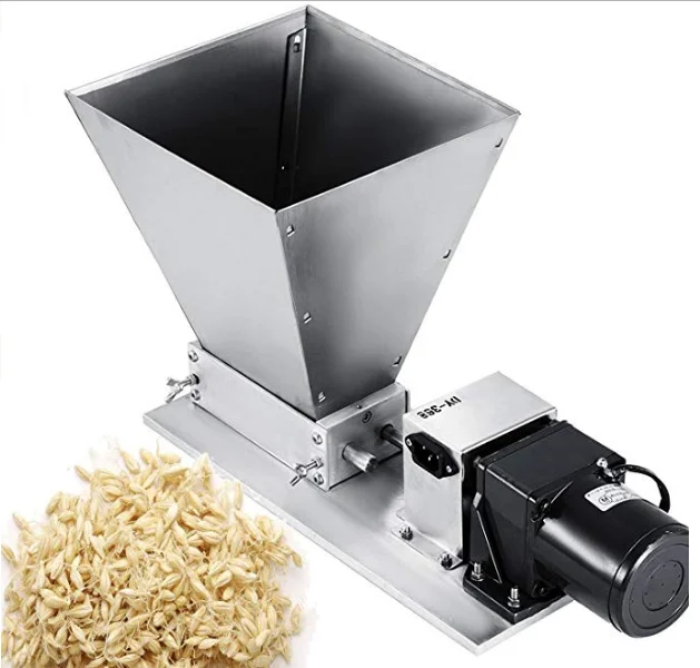 Electric Grinder 2 Roller Wheat Grinder Home Brew 40prm Malt Crusher