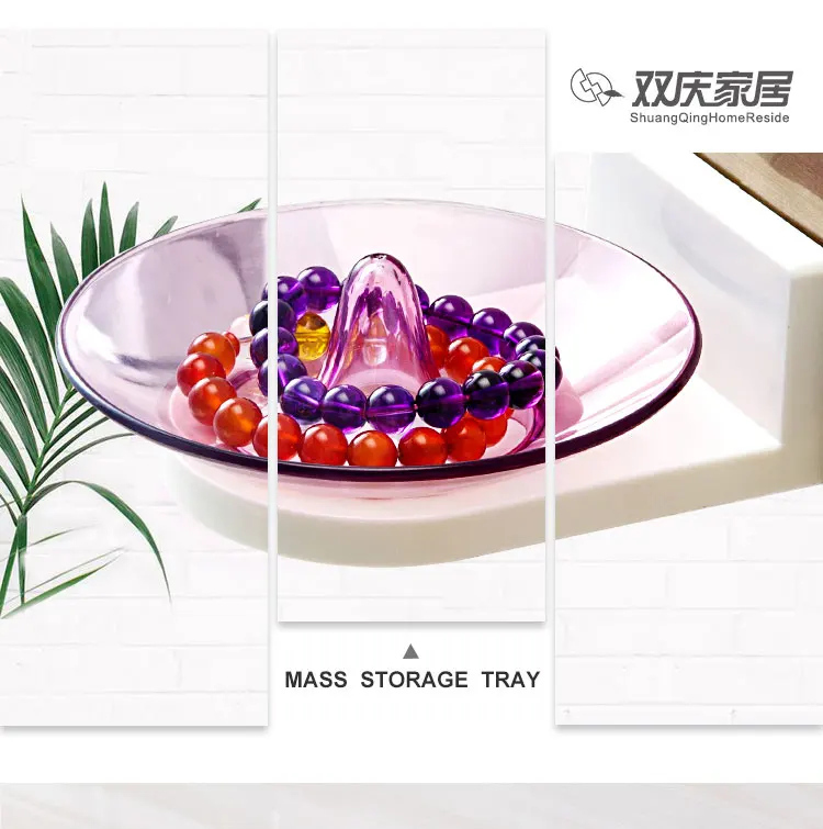 Nordic Macron Large Capacity Plastic bathroom decorations Storage Tray rack  jewelry tray cosmetics storage rack