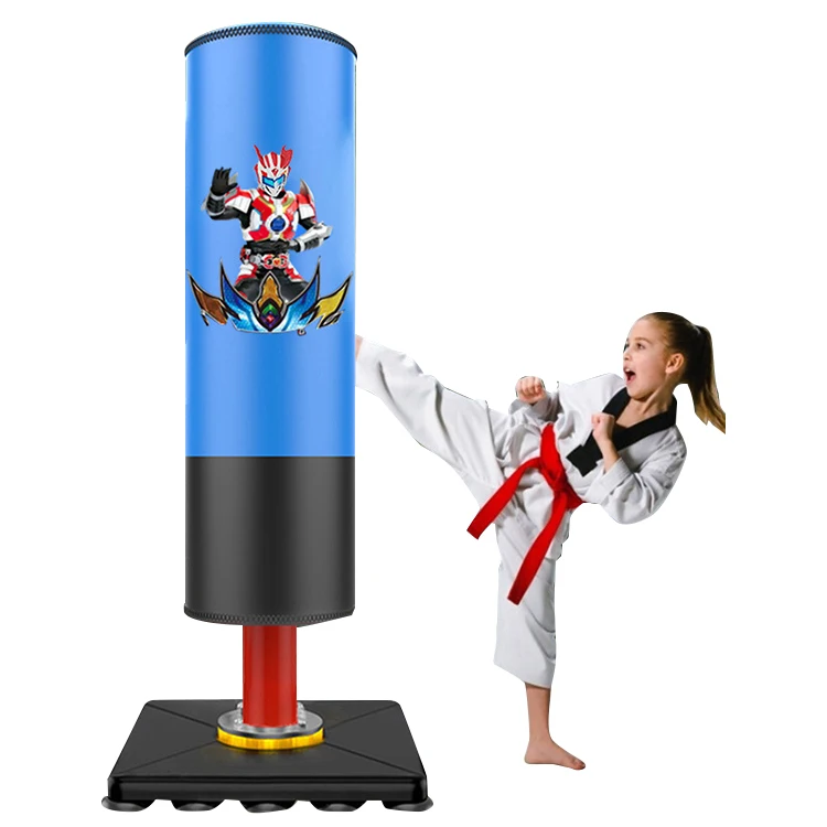 

Gym Free Standing Boxing Speed Punching Bag for Kids, Blue,red