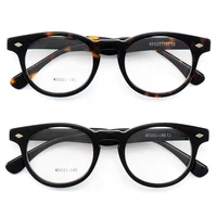 

Women Men Johnny Depp Acetate Optical Frame Classic Retro Prescription Glasses Vintage Wood Craft Eyeglasses Frame