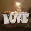 Wholesale love letter table wedding, strong exquisite tempered glass top love letter table wedding