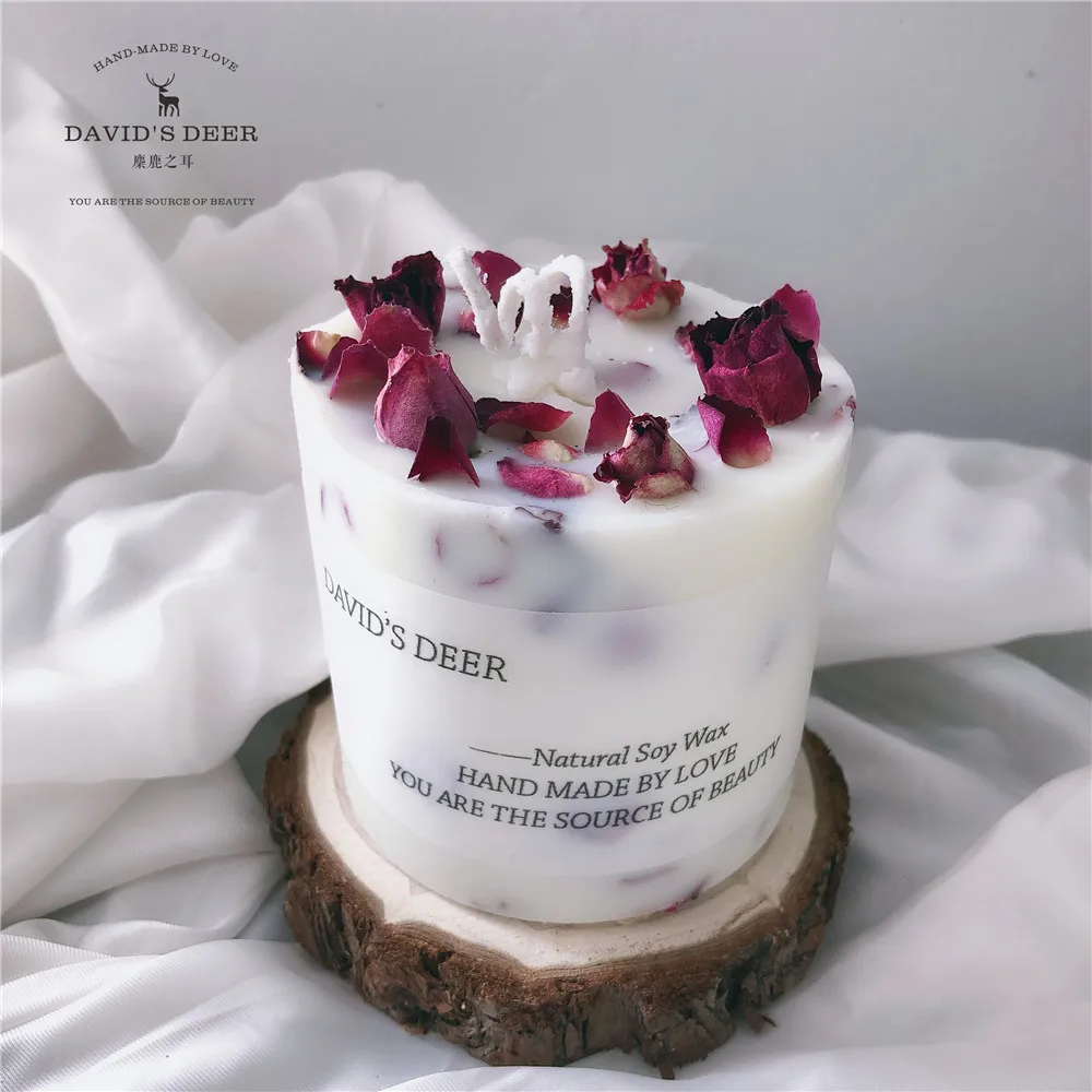 
botanical candles crafty soy wax scented candle flower candle gift box 