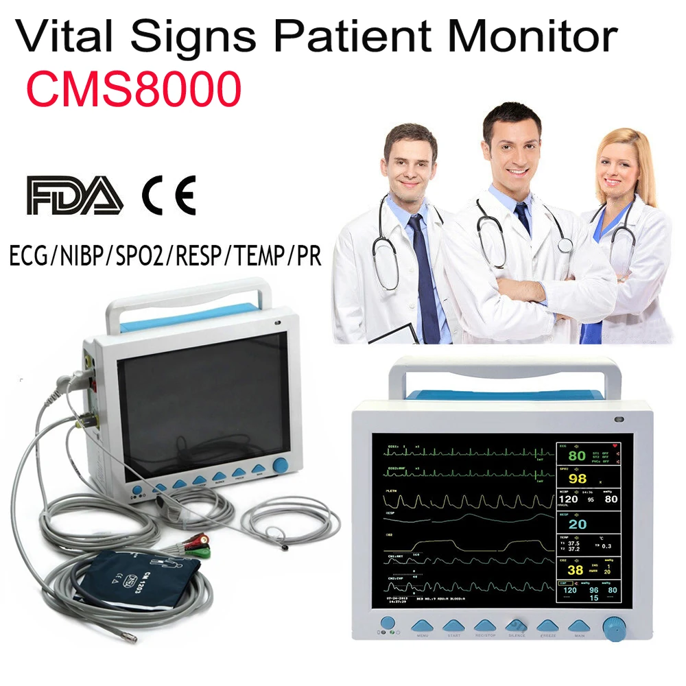 
CONTEC CMS8000 CE hospital ICU cheap patient monitor  (1600067311631)