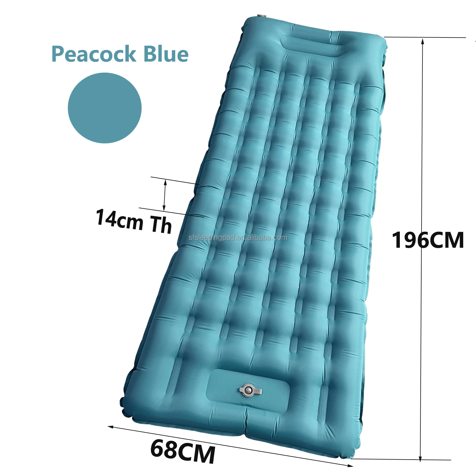 

Foot Press Self Inflating Sleeping Air Mat Inflatable Ultralight Sleeping Mat for Outdoor Camping, Multiple colour and accept customization