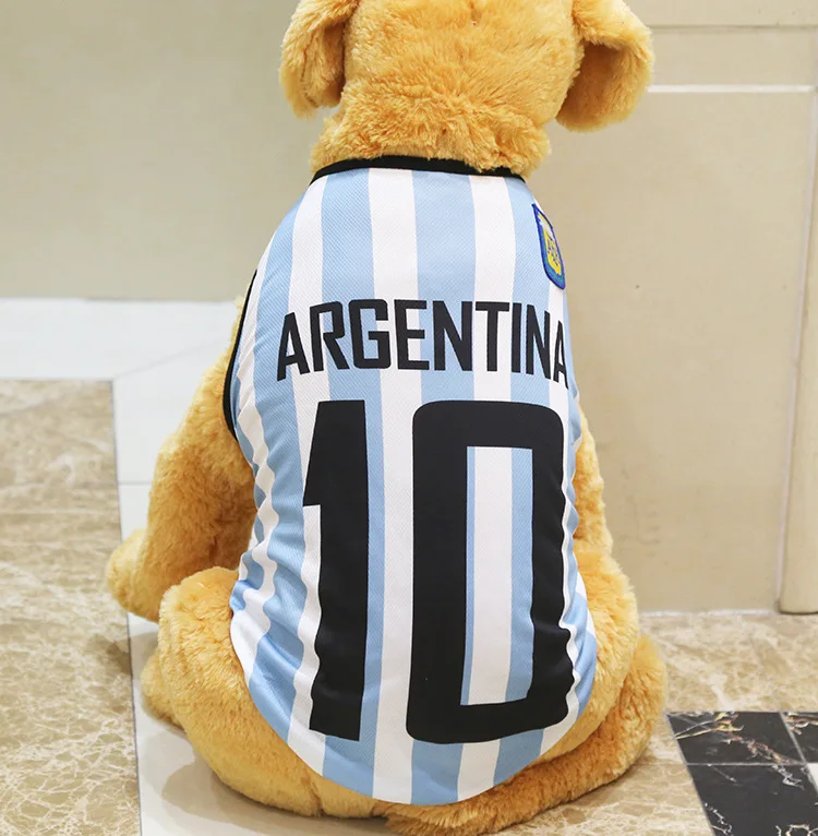 

Custom mesh back football basketball world cup pet football jersey, Picture color