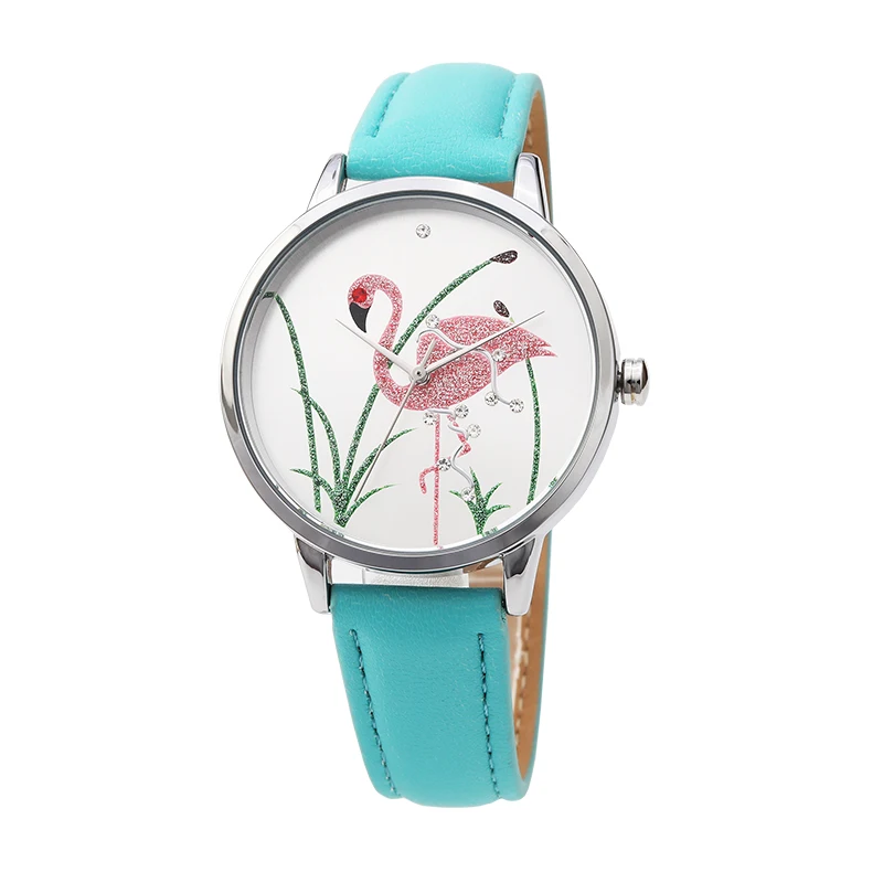 

quartz watch price customized personalized wrist watch flamingo dial