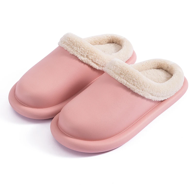 

Women fashion winter warm indoor house slippers with fur, As pictures shown or customized